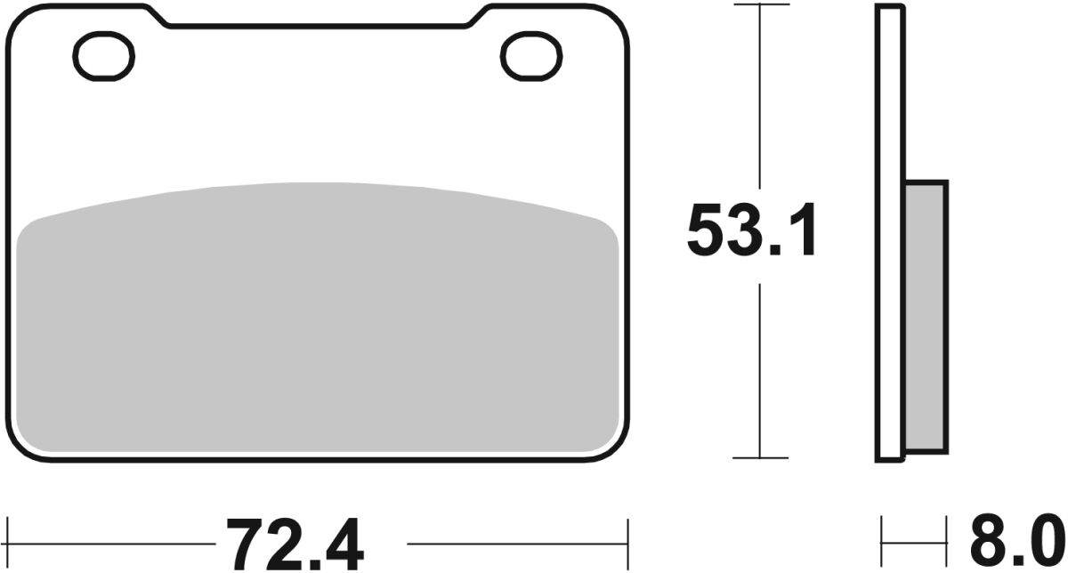 SBS BRAKE PAD CERAMIC STREET 215HF