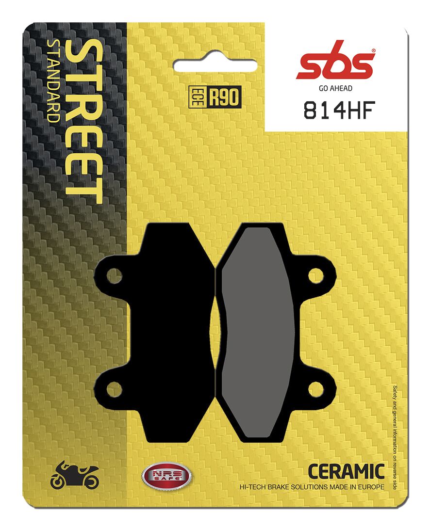 SBS BRAKE PAD CERAMIC STREET 814HF
