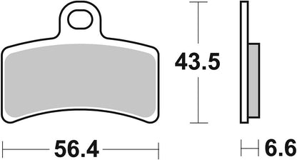 SBS BRAKE PAD CERAMIC STREET 815HF