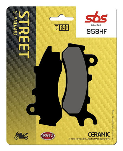 SBS BRAKE PAD CERAMIC STREET 958HF