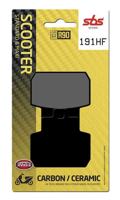 SBS BRAKE PAD CERAMIC STREET 191HF