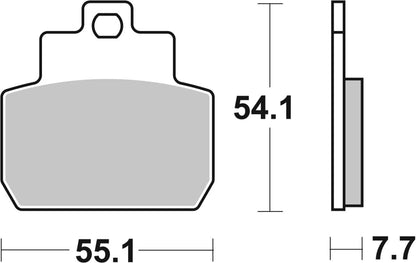 SBS BRAKE PAD CERAMIC STREET 191HF
