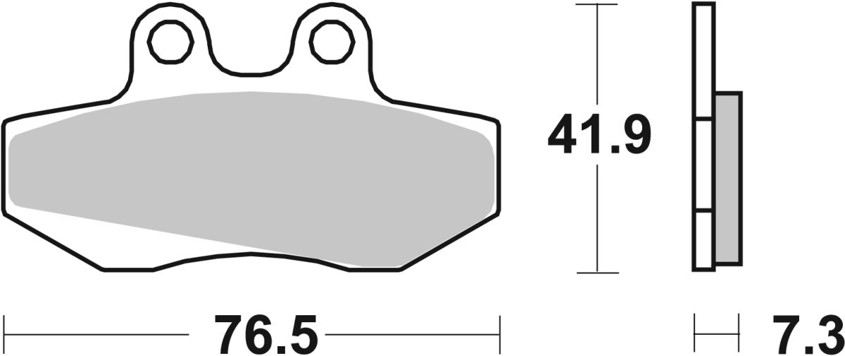 SBS BRAKE PAD CARBON HI-TECH STREET 148CT