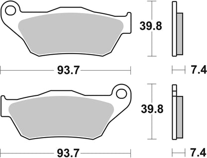 SBS BRAKE PAD CARBON HI-TECH STREET 194CT