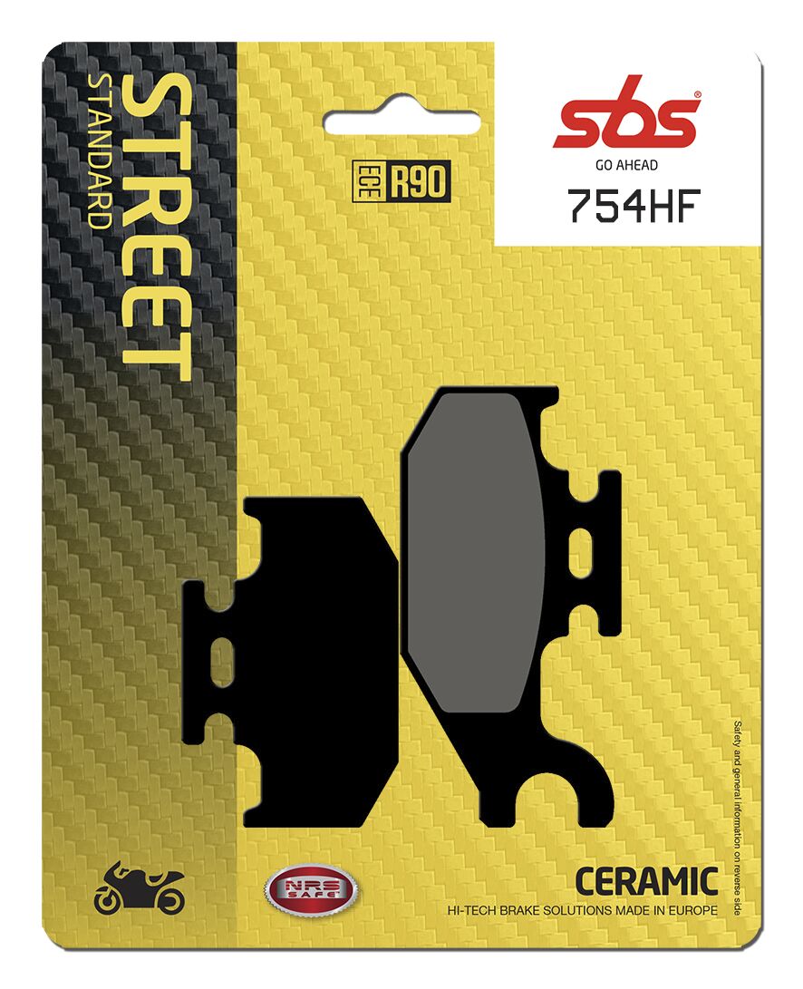 SBS BRAKE PAD CERAMIC STREET 754HF