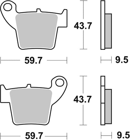 SBS BRAKE PAD CERAMIC STREET 777HF