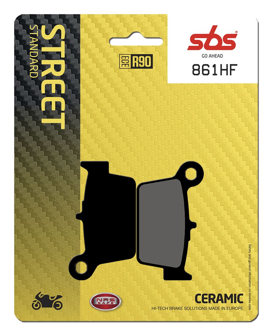 SBS BRAKE PAD CERAMIC STREET 861HF