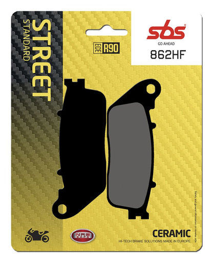 SBS BRAKE PAD CERAMIC STREET 862HF