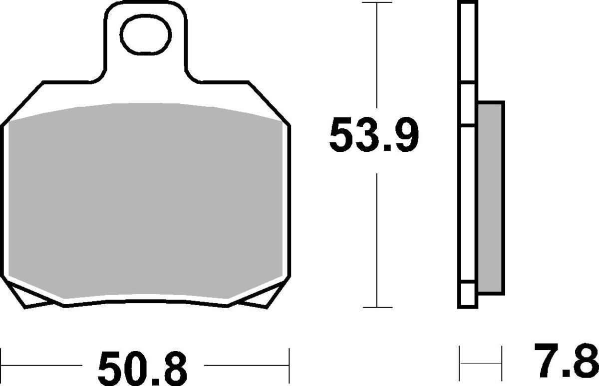 SBS BRAKE PAD CARBON HI-TECH STREET 157CT