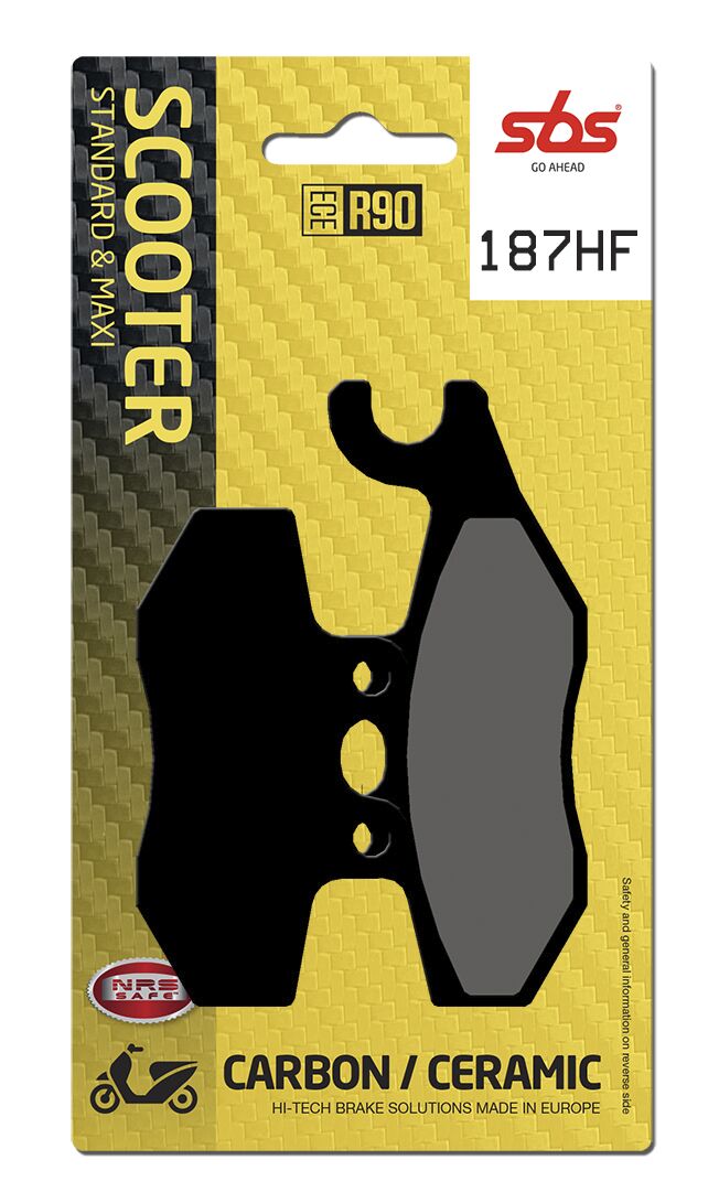 SBS BRAKE PAD CERAMIC STREET 187HF
