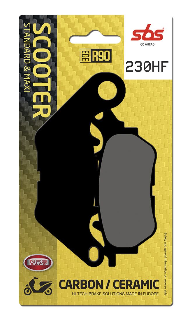 SBS BRAKE PAD CERAMIC STREET 230HF