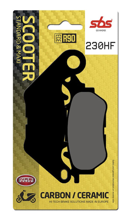 SBS BRAKE PAD CERAMIC STREET 230HF