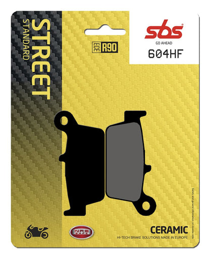SBS BRAKE PAD CERAMIC STREET 604HF