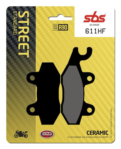 SBS BRAKE PAD CERAMIC STREET 611HF