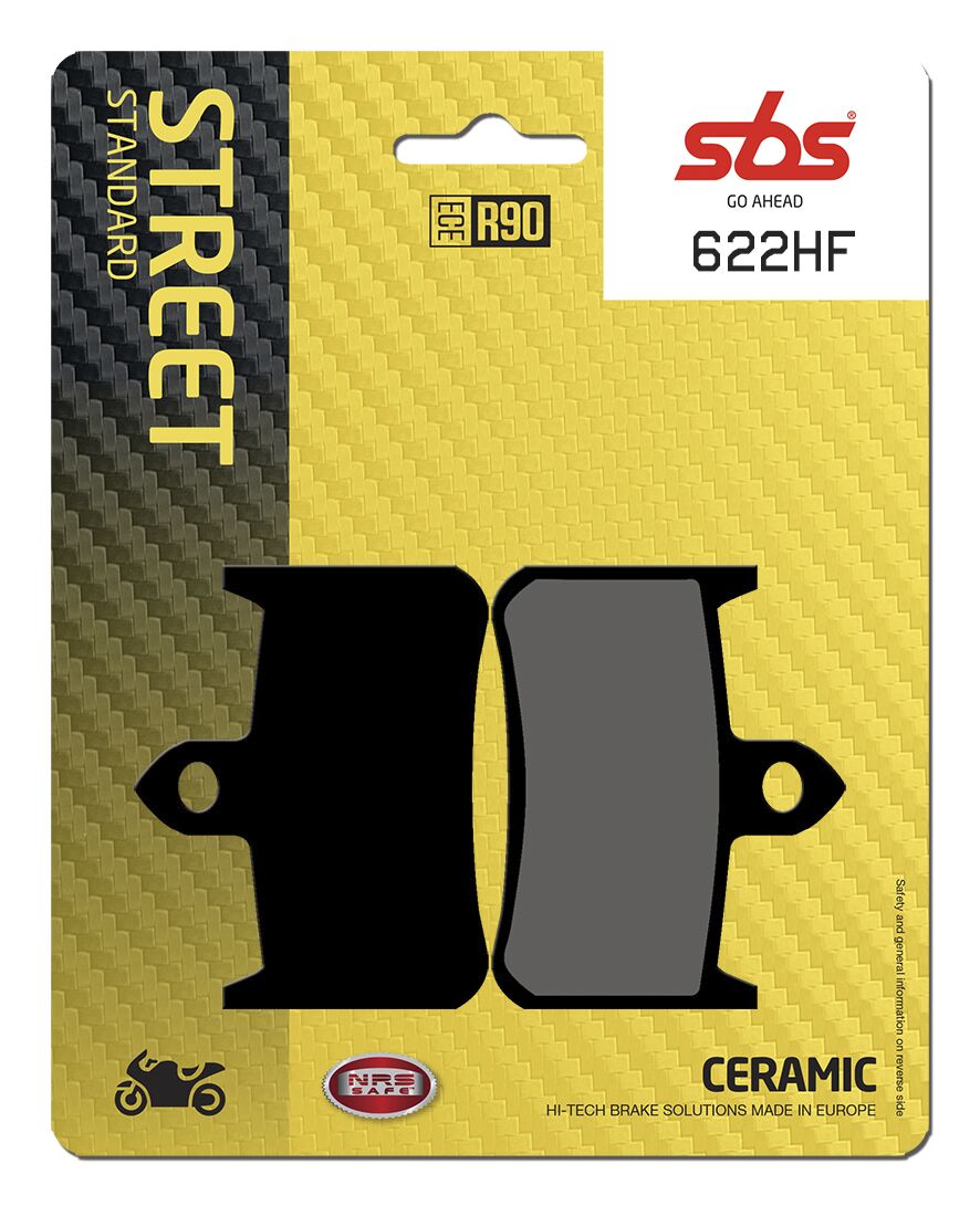 SBS BRAKE PAD CERAMIC STREET 622HF