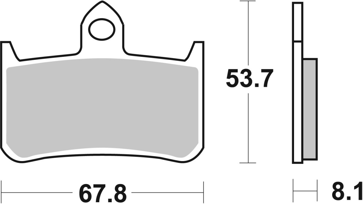 SBS BRAKE PAD CERAMIC STREET 622HF