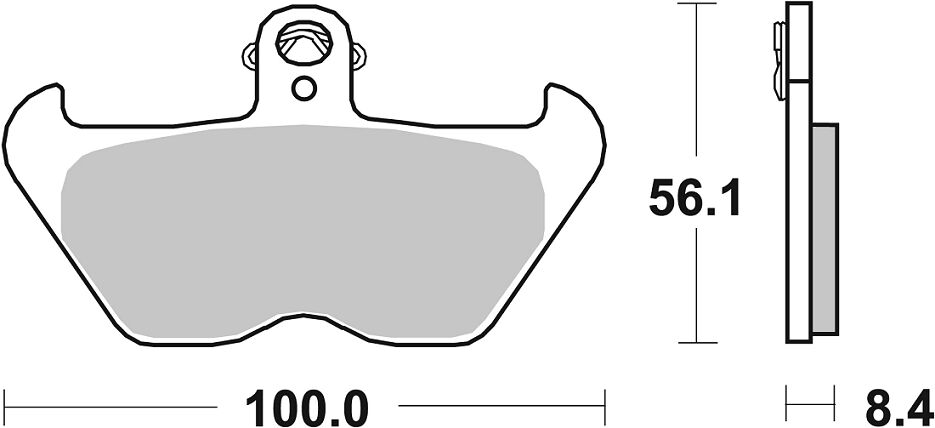 SBS BRAKE PAD CERAMIC STREET 703HF