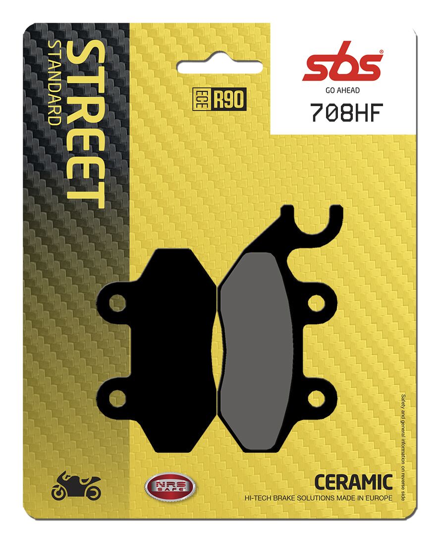SBS BRAKE PAD CERAMIC STREET 708HF