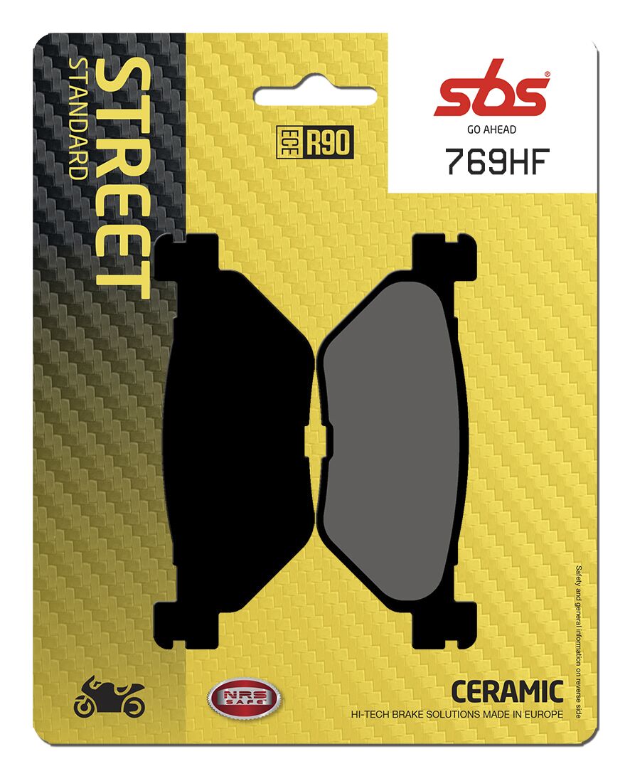 SBS BRAKE PAD CERAMIC STREET 769HF