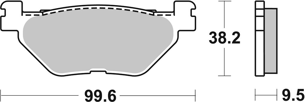 SBS BRAKE PAD CERAMIC STREET 769HF