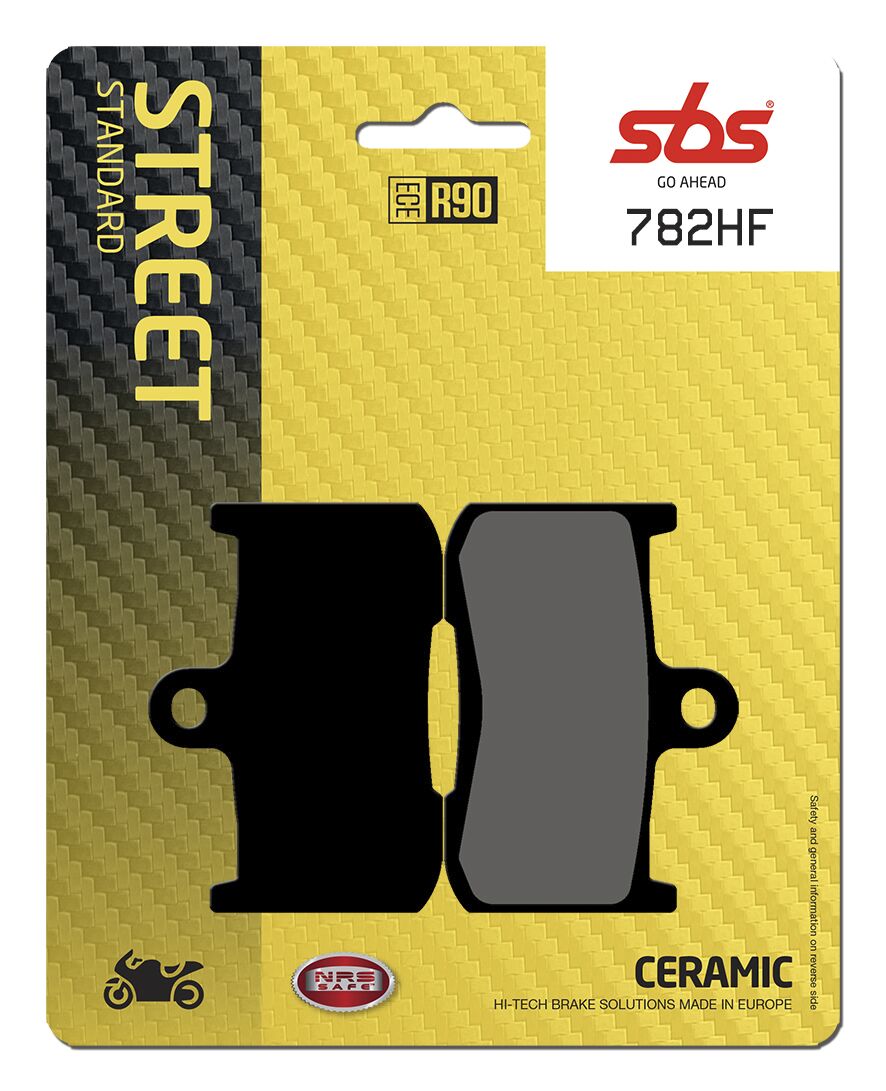 SBS BRAKE PAD CERAMIC STREET 782HF