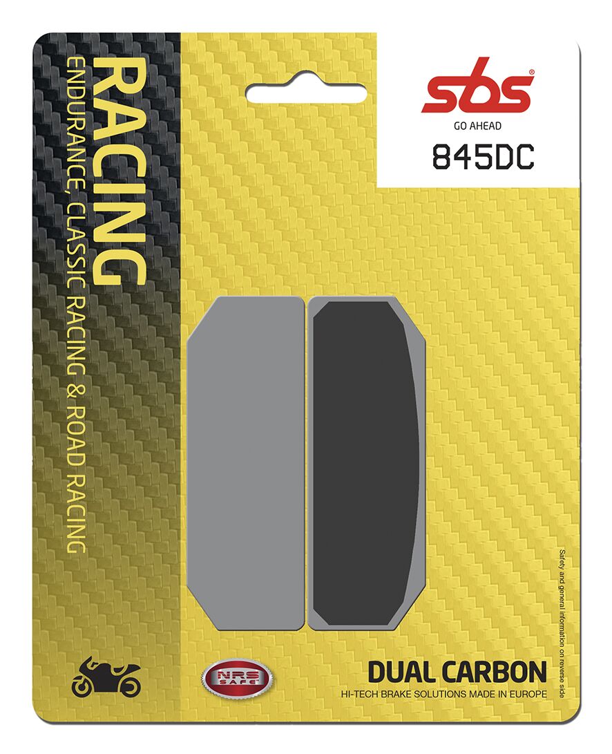 SBS BRAKE PAD DUAL CARBON HI-TECH RACING 845DC