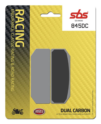 SBS BRAKE PAD DUAL CARBON HI-TECH RACING 845DC