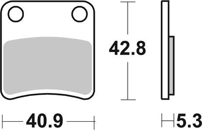 SBS BRAKE PAD CERAMIC STREET 879HF