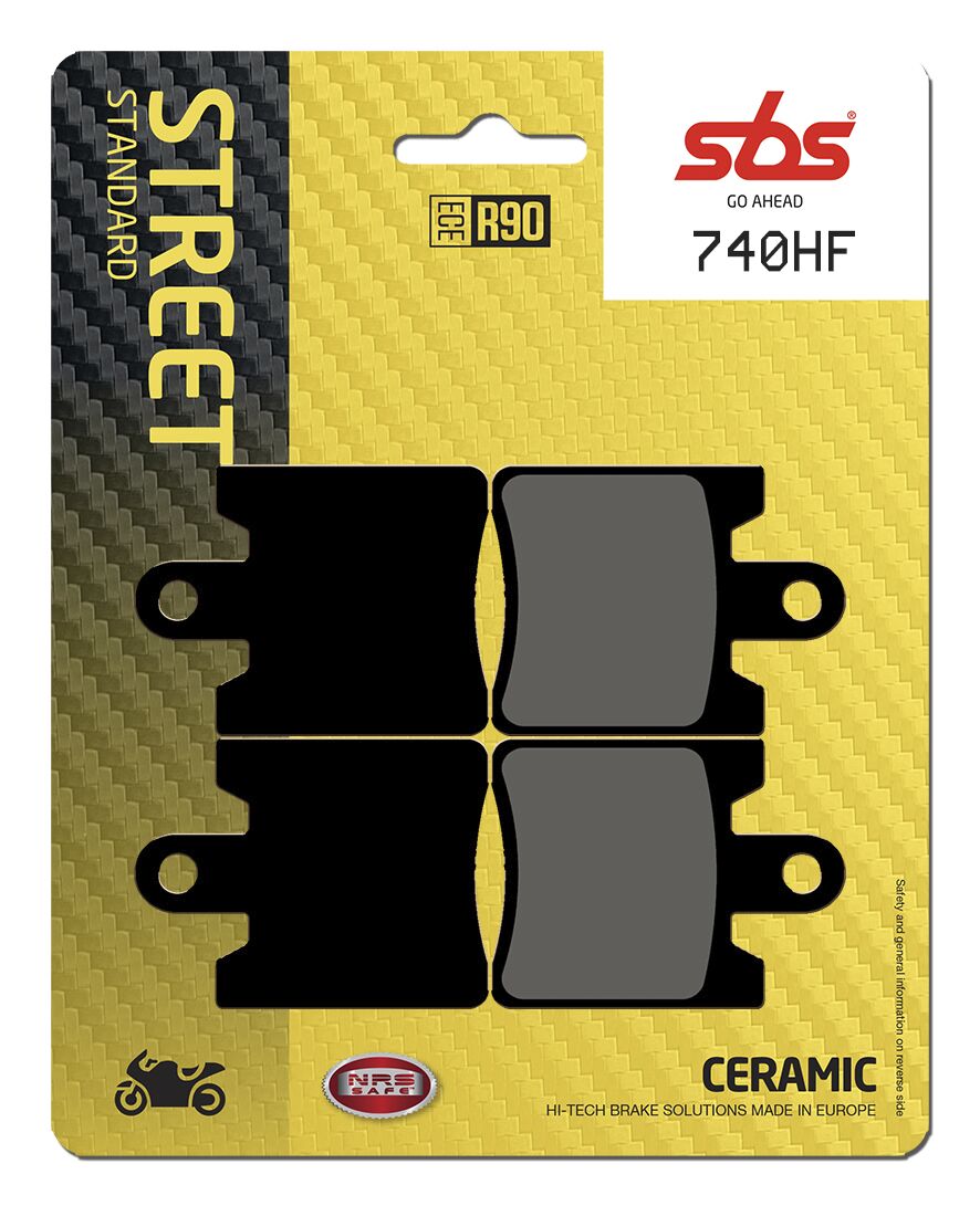 SBS BRAKE PAD CERAMIC STREET 740HF
