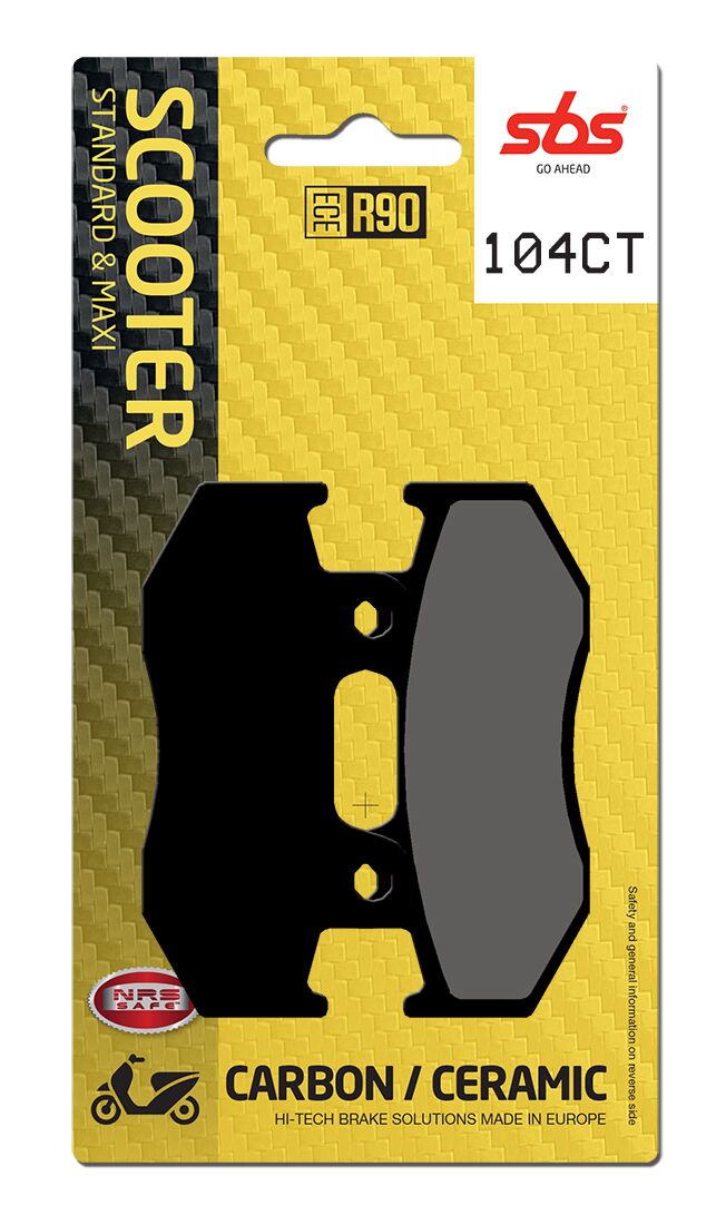 SBS BRAKE PAD CARBON HI-TECH STREET 104CT