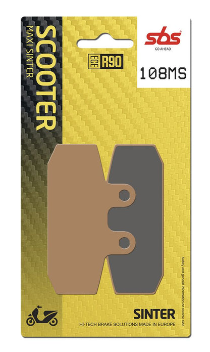 SBS BRAKE PAD CERAMIC STREET 108HF