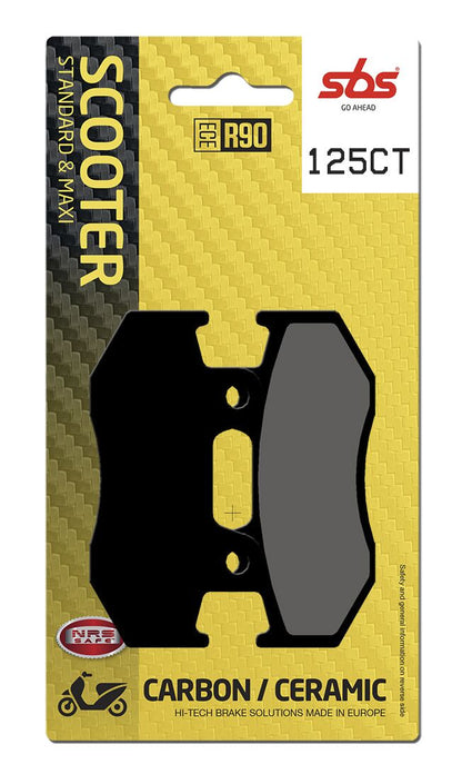 SBS BRAKE PAD CARBON HI-TECH STREET 125CT