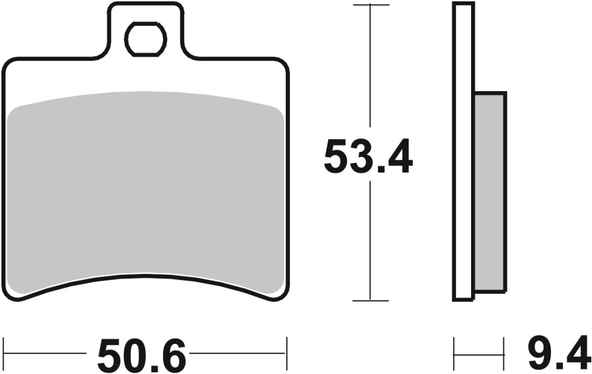 SBS BRAKE PAD CARBON HI-TECH STREET 152CT