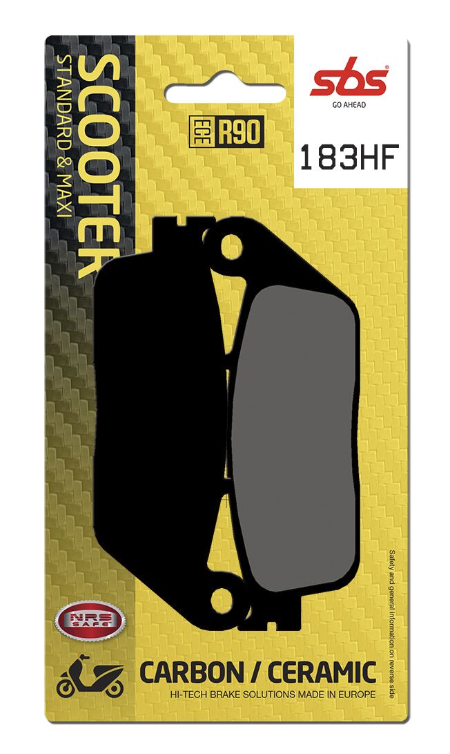 SBS BRAKE PAD CERAMIC STREET 183HF