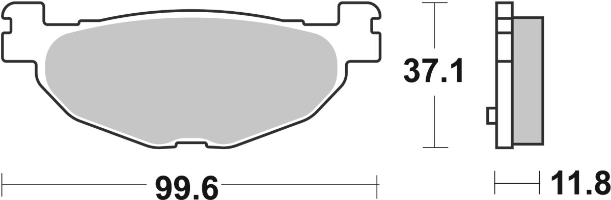 SBS BRAKE PAD CERAMIC STREET 185HF