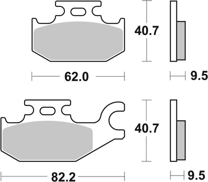 SBS BRAKE PAD CARBON HI-TECH STREET 196CT