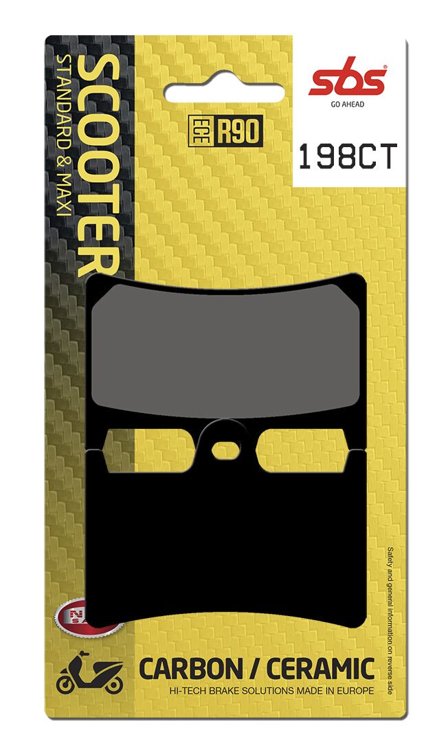 SBS BRAKE PAD CARBON HI-TECH STREET 198CT