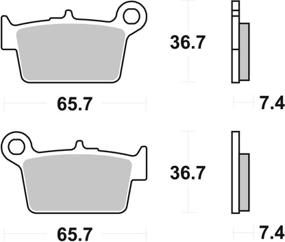 SBS BRAKE PAD CERAMIC STREET 199HF