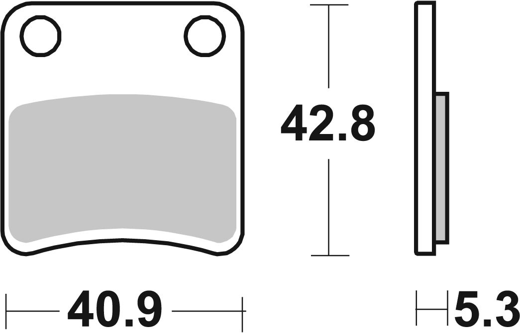SBS BRAKE PAD CERAMIC STREET 209HF