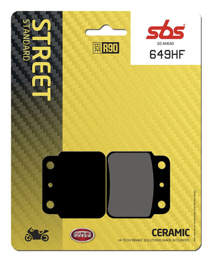 SBS BRAKE PAD CERAMIC STREET 649HF