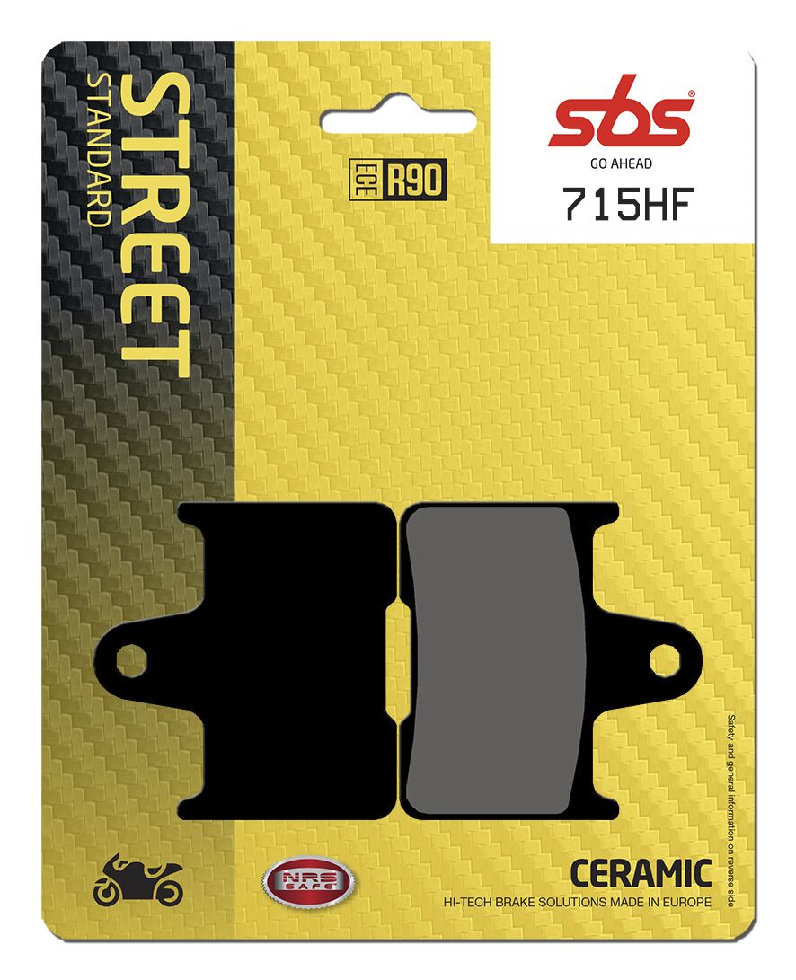 SBS BRAKE PAD CERAMIC STREET 715HF