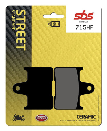 SBS BRAKE PAD CERAMIC STREET 715HF