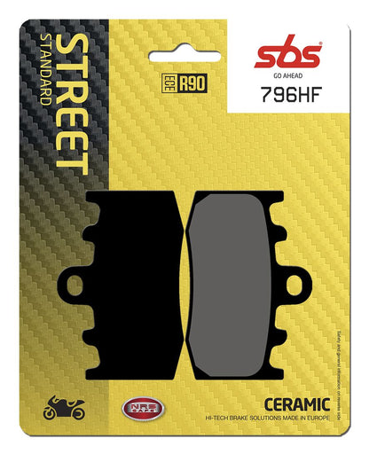 SBS BRAKE PAD CERAMIC STREET 796HF