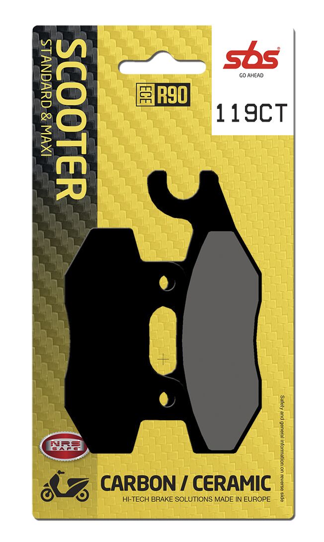 SBS BRAKE PAD CARBON HI-TECH STREET 119CT