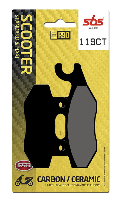 SBS BRAKE PAD CARBON HI-TECH STREET 119CT