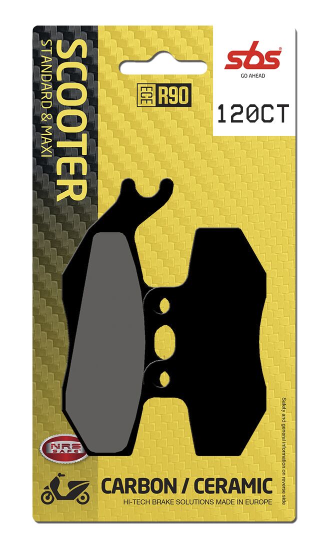 SBS BRAKE PAD CARBON HI-TECH STREET 120CT