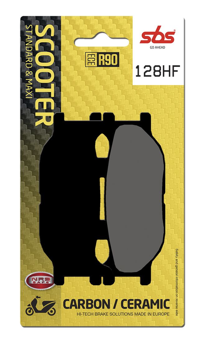 SBS BRAKE PAD CERAMIC STREET 128HF