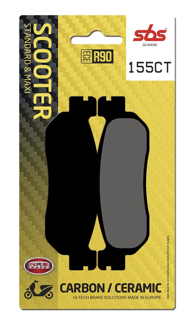 SBS BRAKE PAD CARBON HI-TECH STREET 155CT