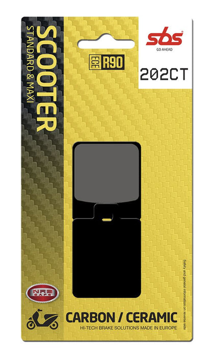 SBS BRAKE PAD CARBON HI-TECH STREET 202CT