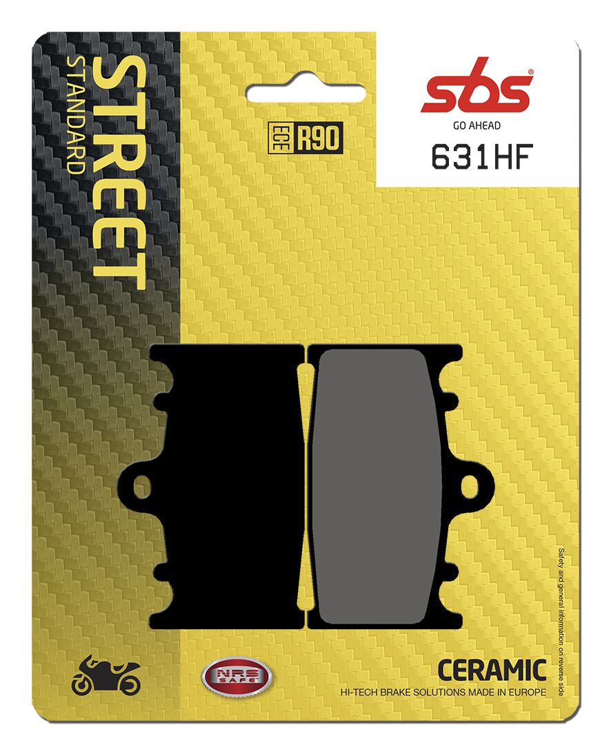 SBS BRAKE PAD CERAMIC STREET 631HF
